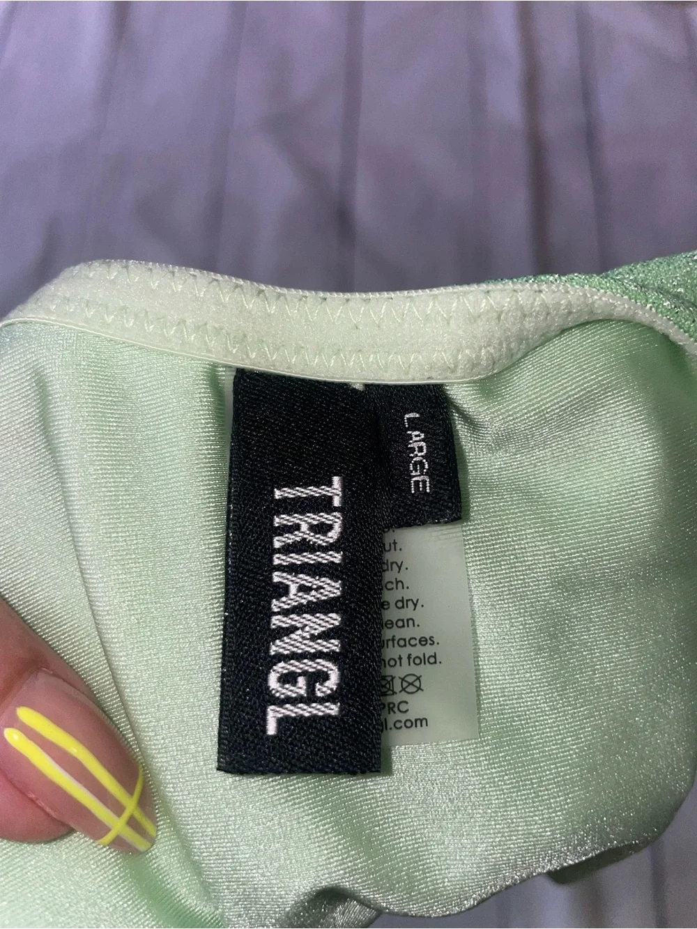 triangl swimwear Sparkling Mint Green Bikini Set